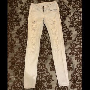 AMERICAN EAGLE Distressed Super Stretch Jegging